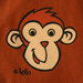 lello kid's t-shirt - brown monkey kids t-shirt designed by lello