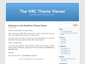 Screenshot of WordPress's Default Theme