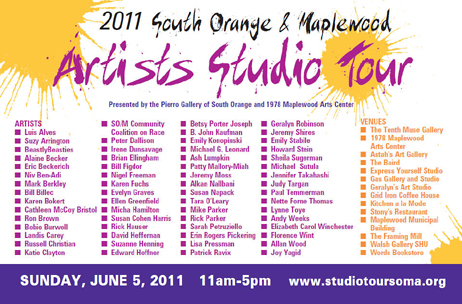 soma_show_card South Orange, Maplewood Studio Artist Studio Tour